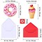 Supla 30 Sets Valentine's Day Cards Scratch Sniff Strawberry Scented Valentine Cards Donut Ice Cream Cupcake Sweet Cards with Stickers Envelopes for Kids Party Favor School Classroom Gift Exchange